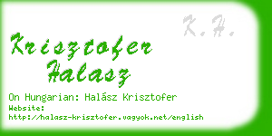 krisztofer halasz business card