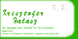 krisztofer halasz business card